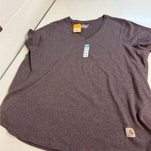 Carhartt Heathered plum V-Neck T-Shirt